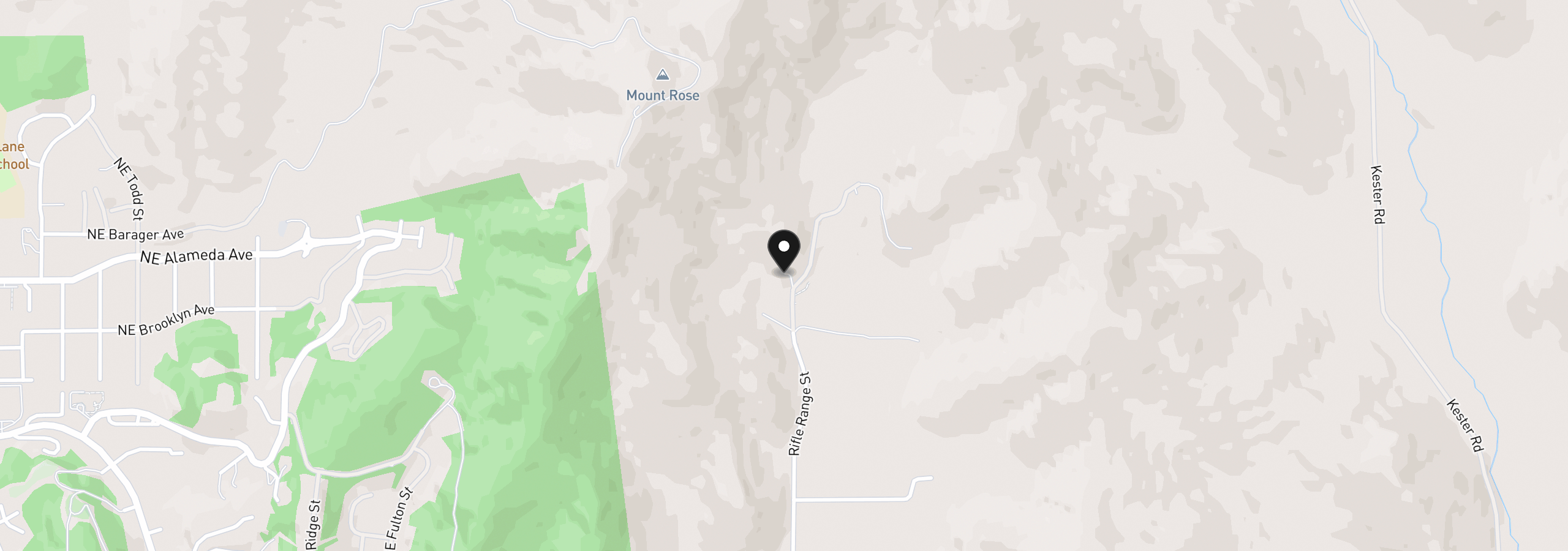 Map showing the location of 1810 Rifle Range Rd, Roseburg, OR 97470