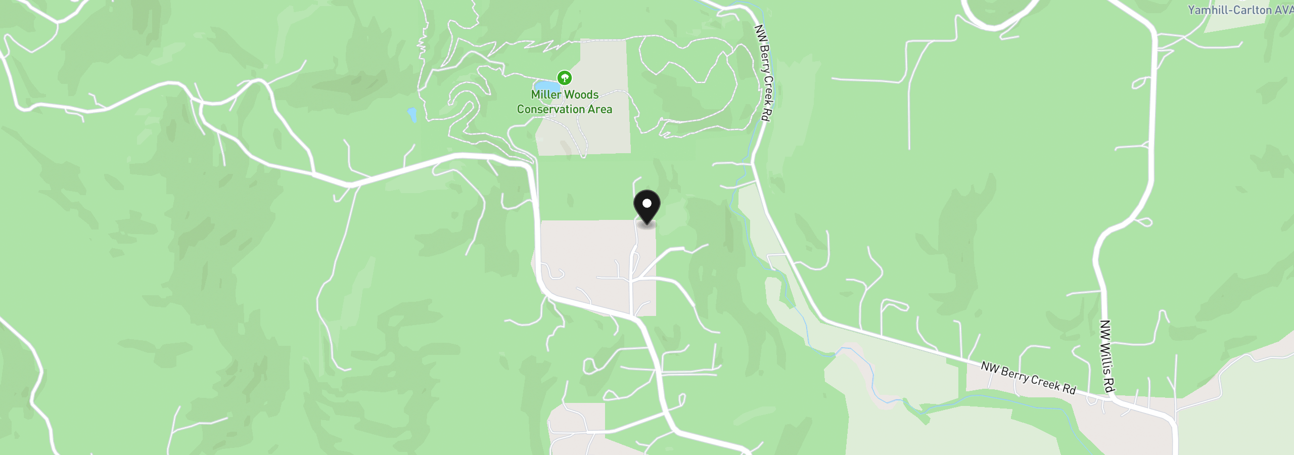 Map showing the location of 3550 NW Blacktail Dr, McMinnville, OR 97128