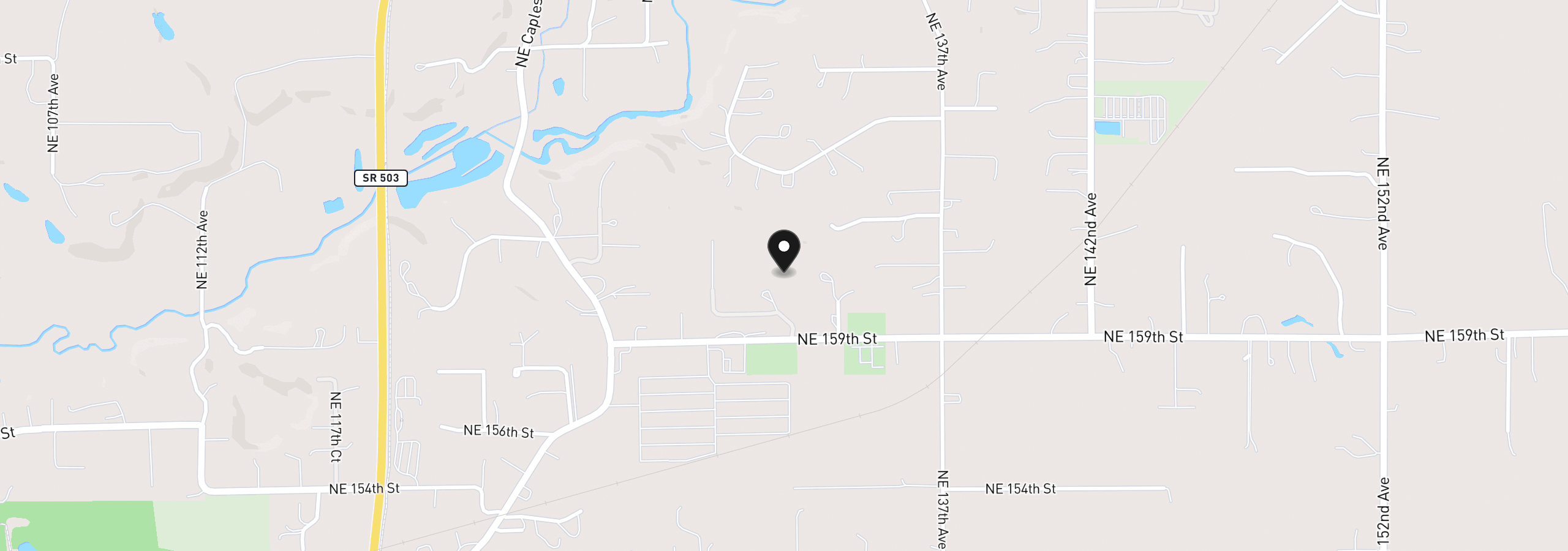 Map showing the location of 13136 NE Sumac Ct, Brush Prairie, Wa 98606