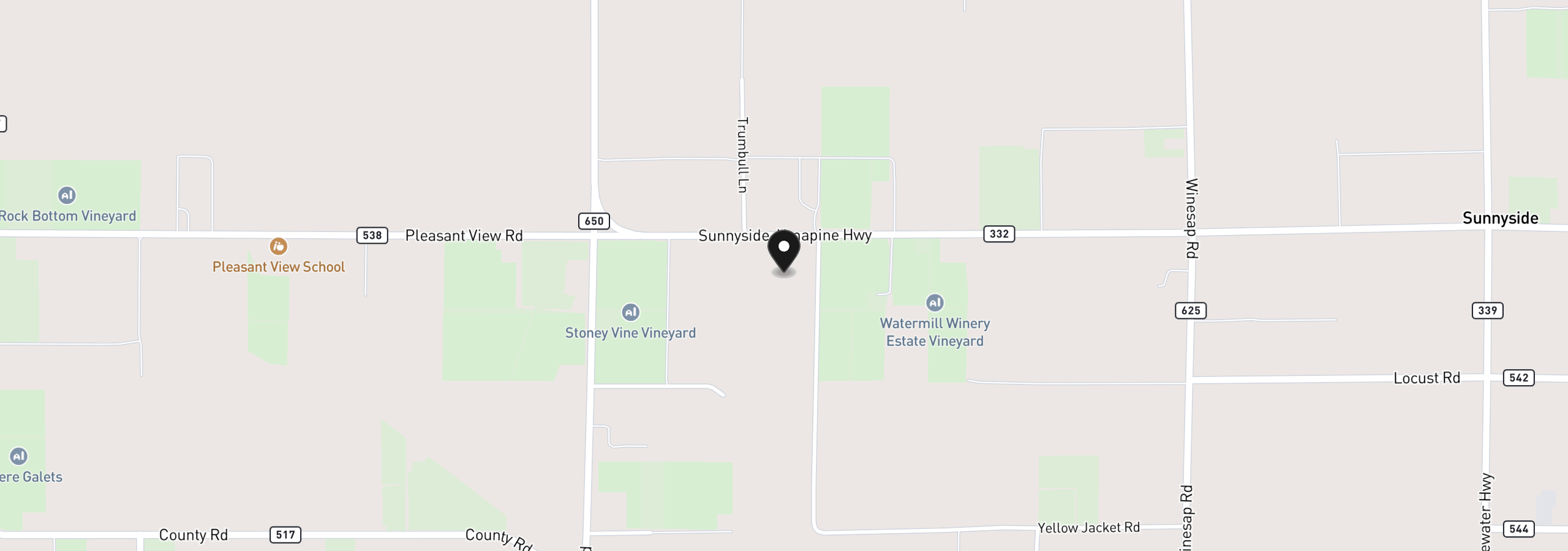 Map showing the location of 53788 332 Hwy, Milton-Freewater, OR 97862