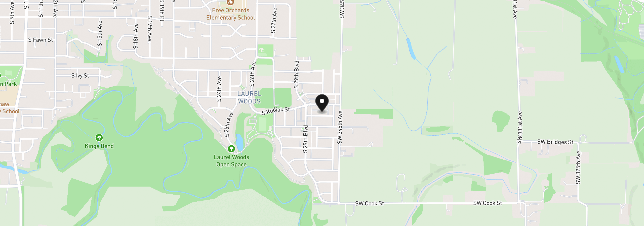 Map showing the location of 3100 S Linden St 788, Cornelius, OR 97113