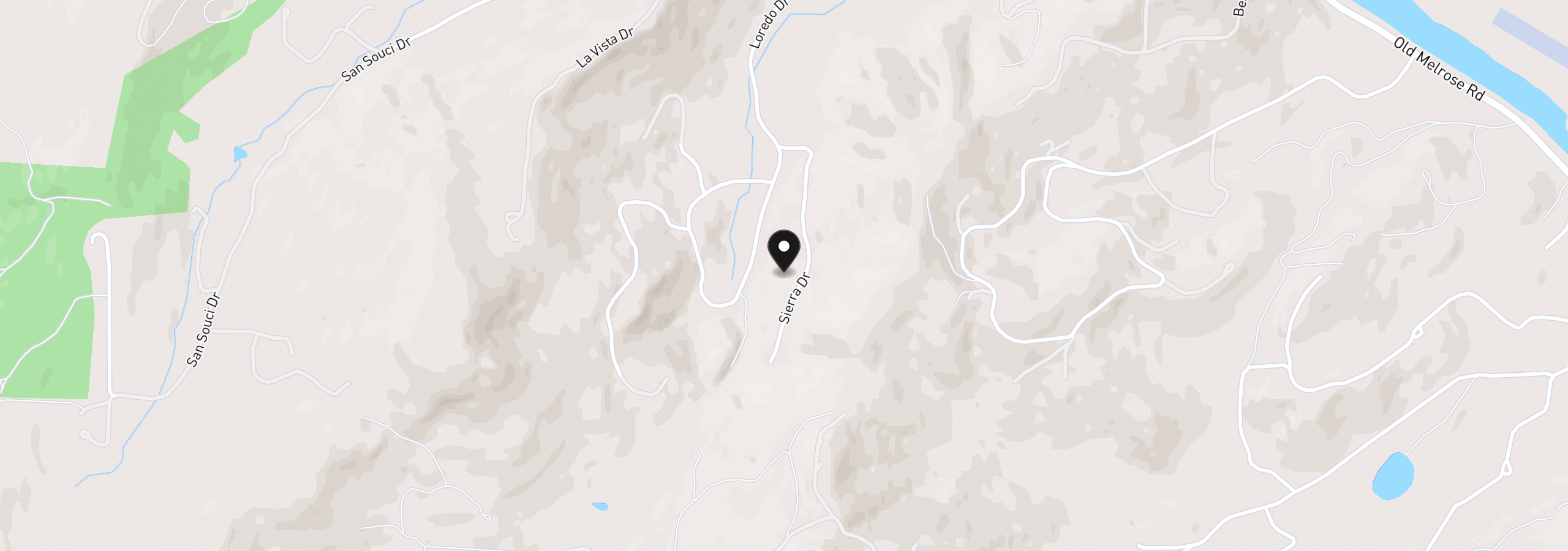 Map showing the location of 0 Sierra Dr, Roseburg, OR 97471