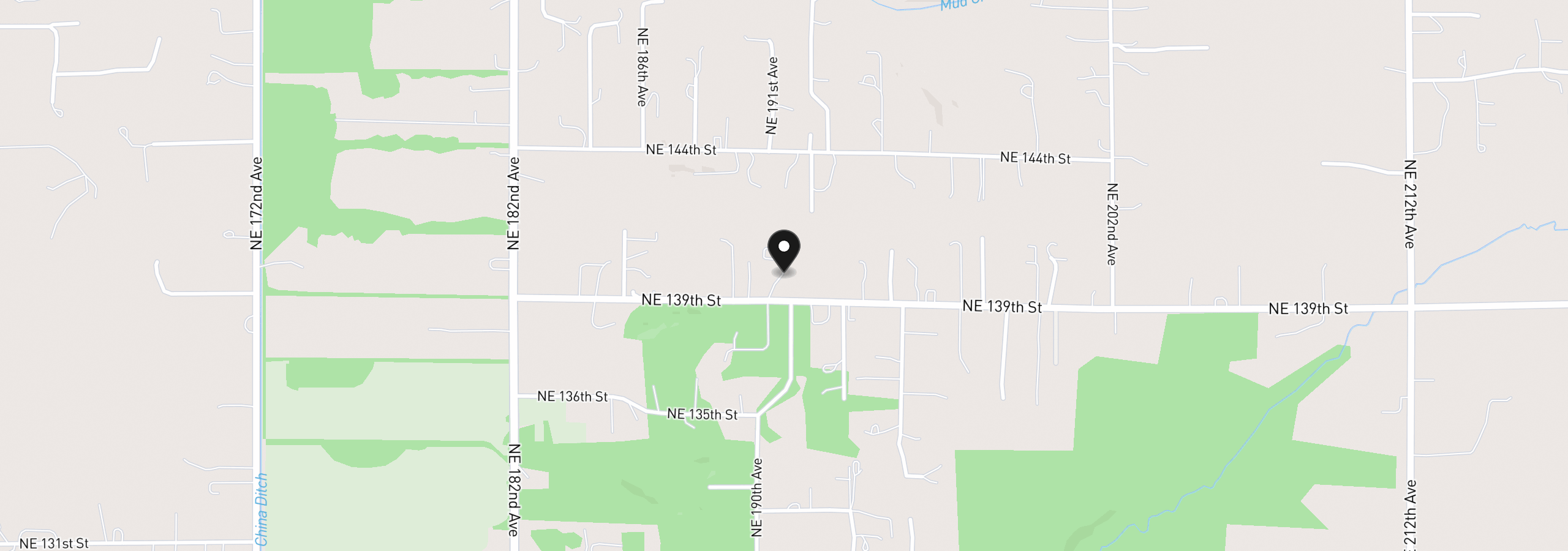 Map showing the location of 19012 NE 139th St, Brush Prairie, Wa 98606