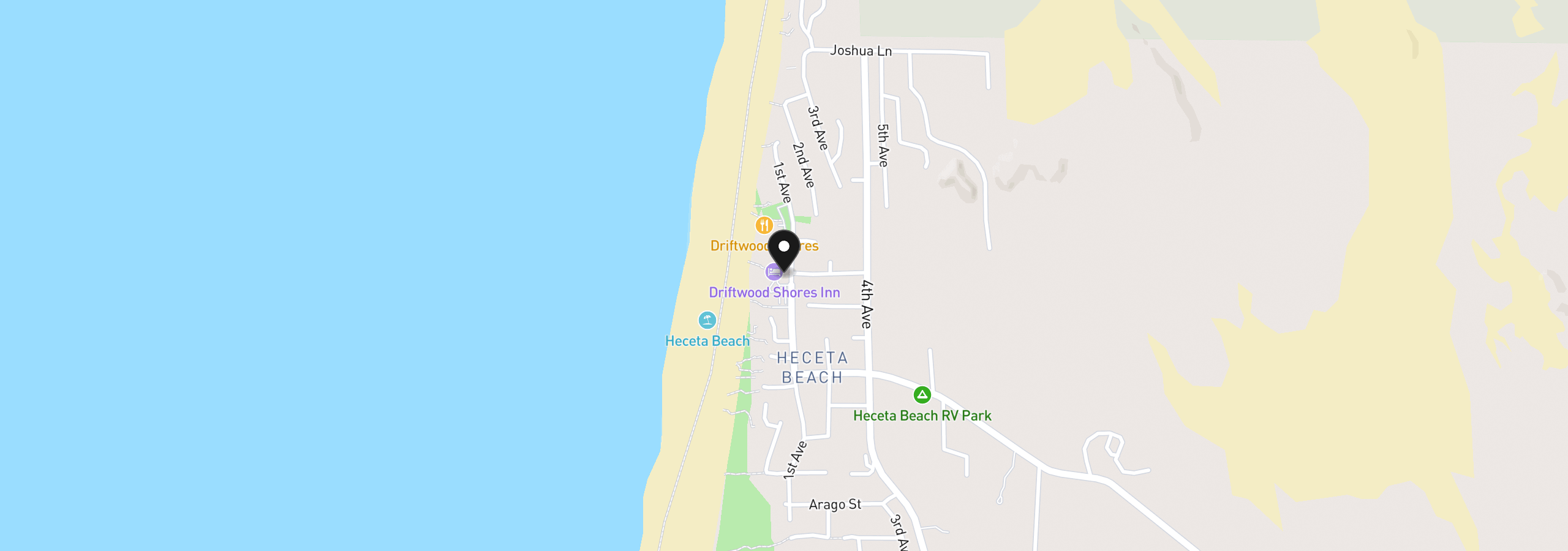 Map showing the location of 88416 1st Ave 209, Florence, OR 97439