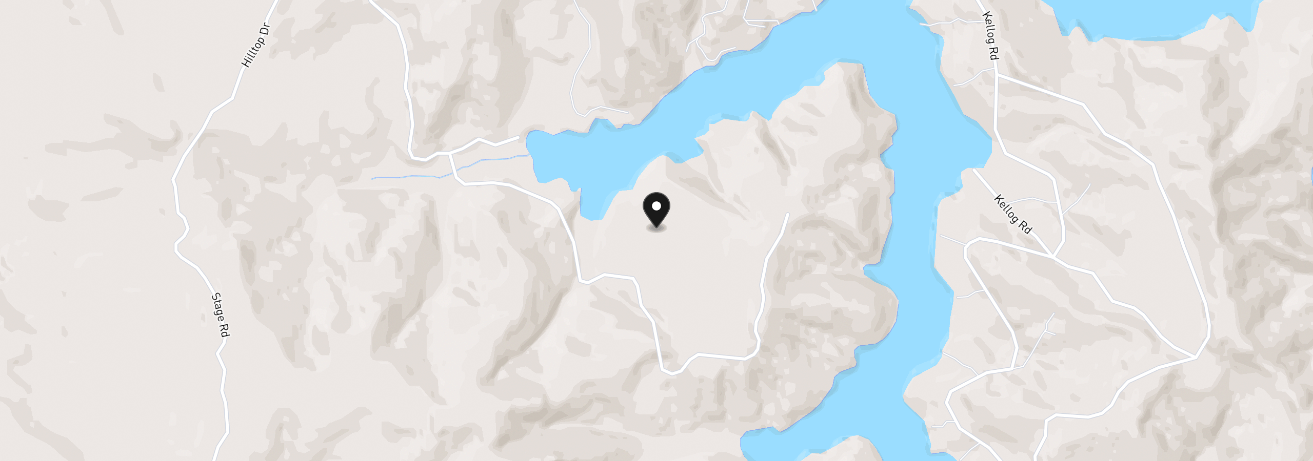Map showing the location of 2 Hilltop Dr 600, Lakeside, OR 97449