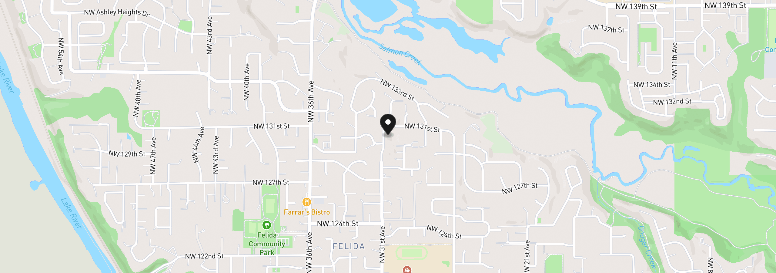 Map showing the location of 13009 NW 31st Ave, Vancouver, Wa 98685