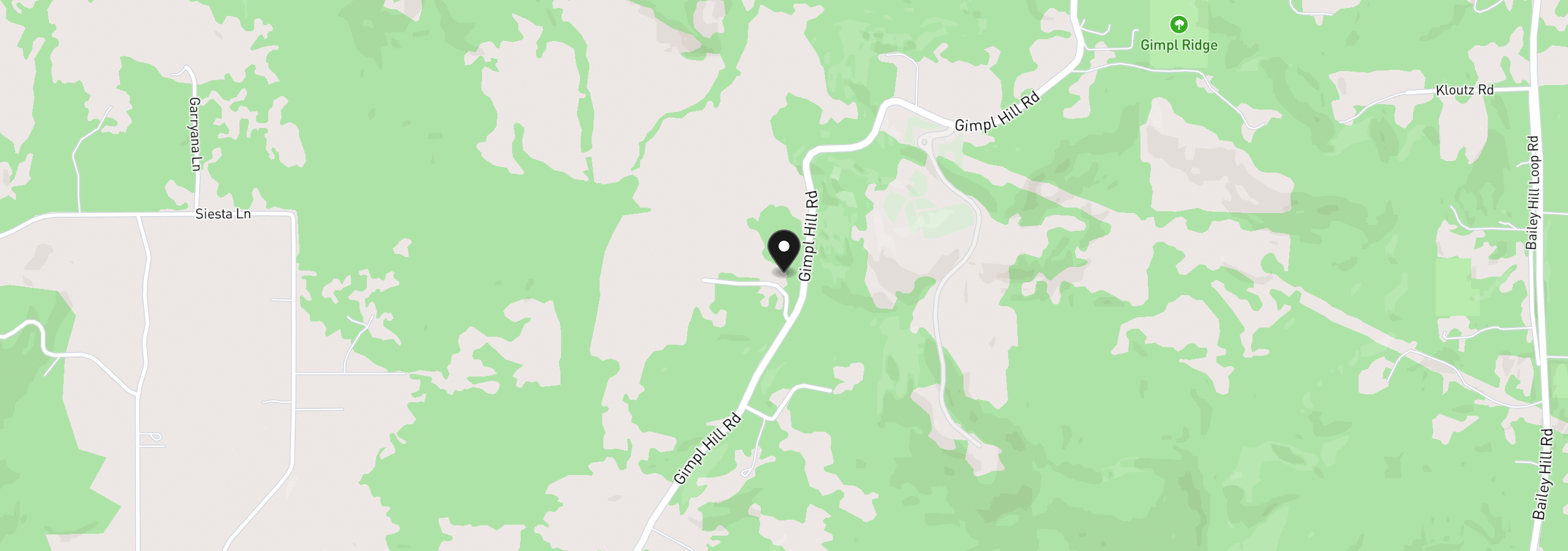 Map showing the location of 29127 Gimpl Hill Rd, Eugene, OR 97402