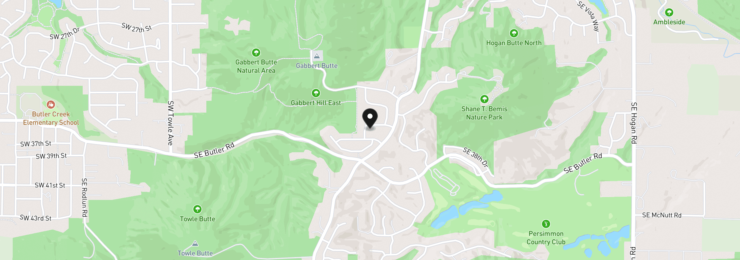 Map showing the location of 296 SW 36th St, Gresham, OR 97080