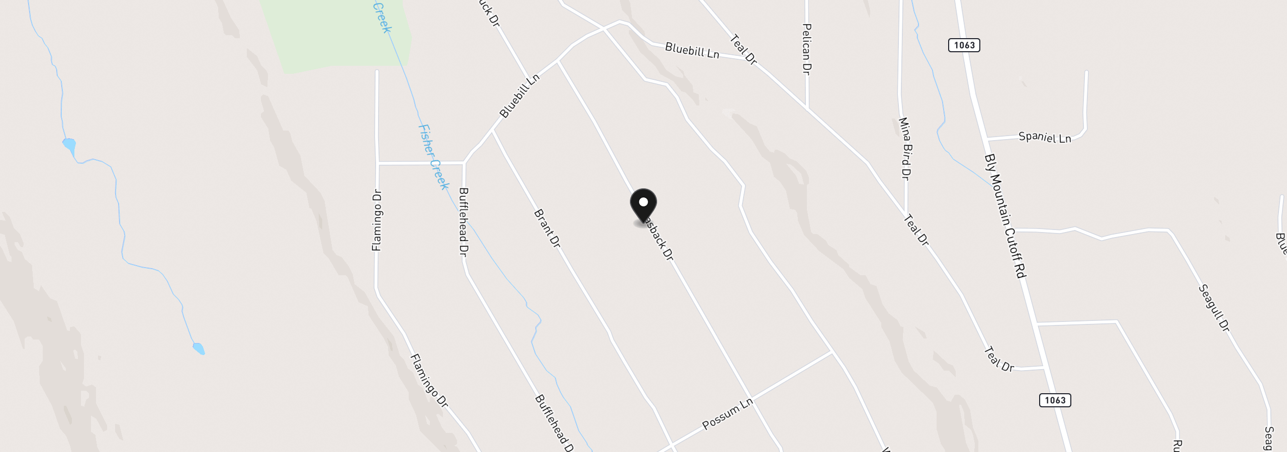 Map showing the location of Canvasback Dr 35, Bonanza, OR 97623