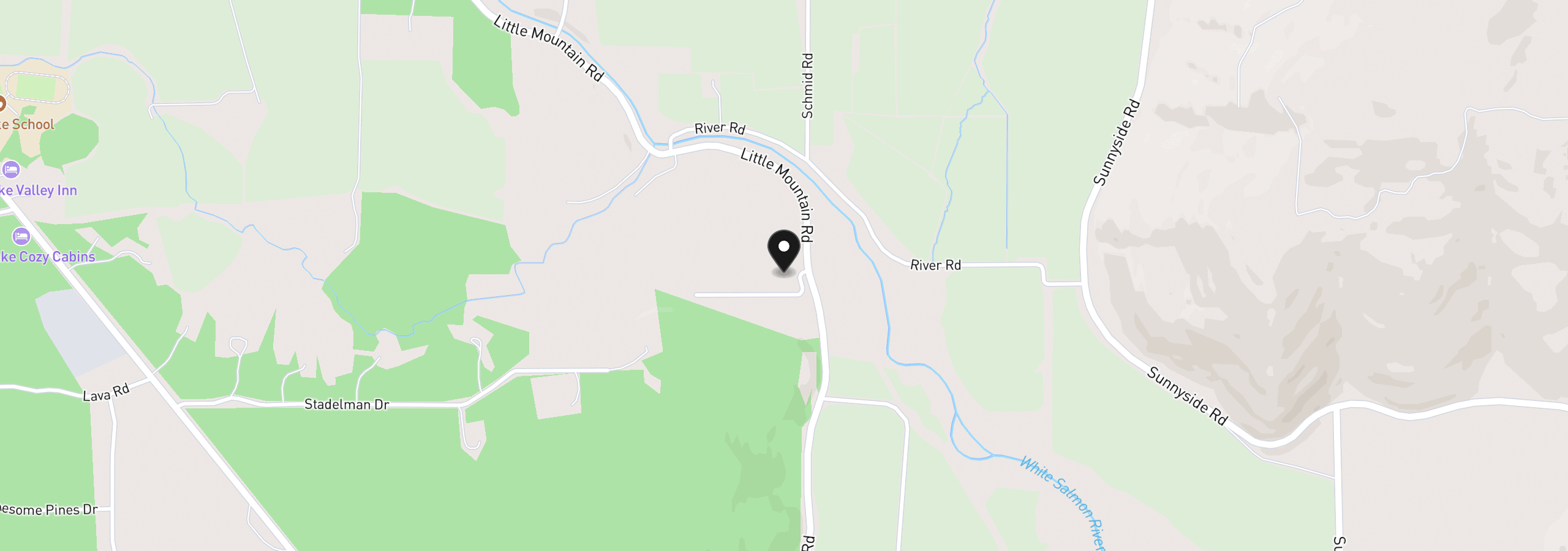 Map showing the location of 9 Pahtoe View Ln, Trout Lake, Wa 98650