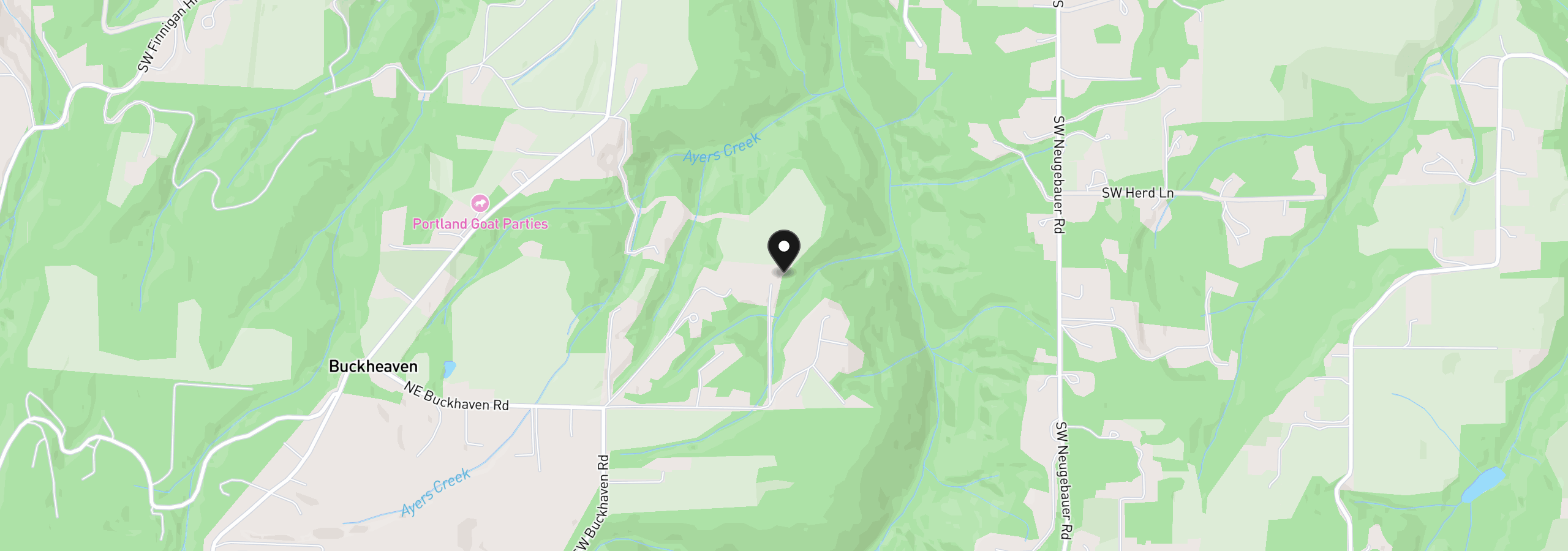 Map showing the location of 29965 SW Buckhaven Rd, Hillsboro, OR 97123