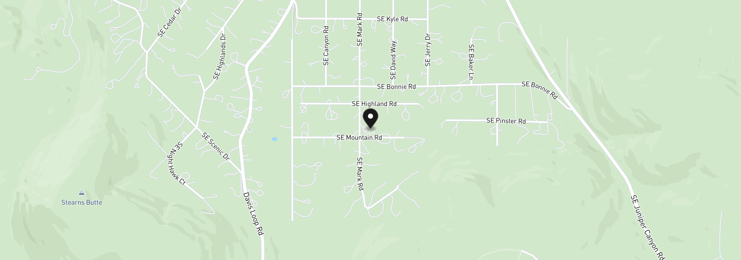 Map showing the location of 7158 SE Mark Rd, Prineville, OR 97754