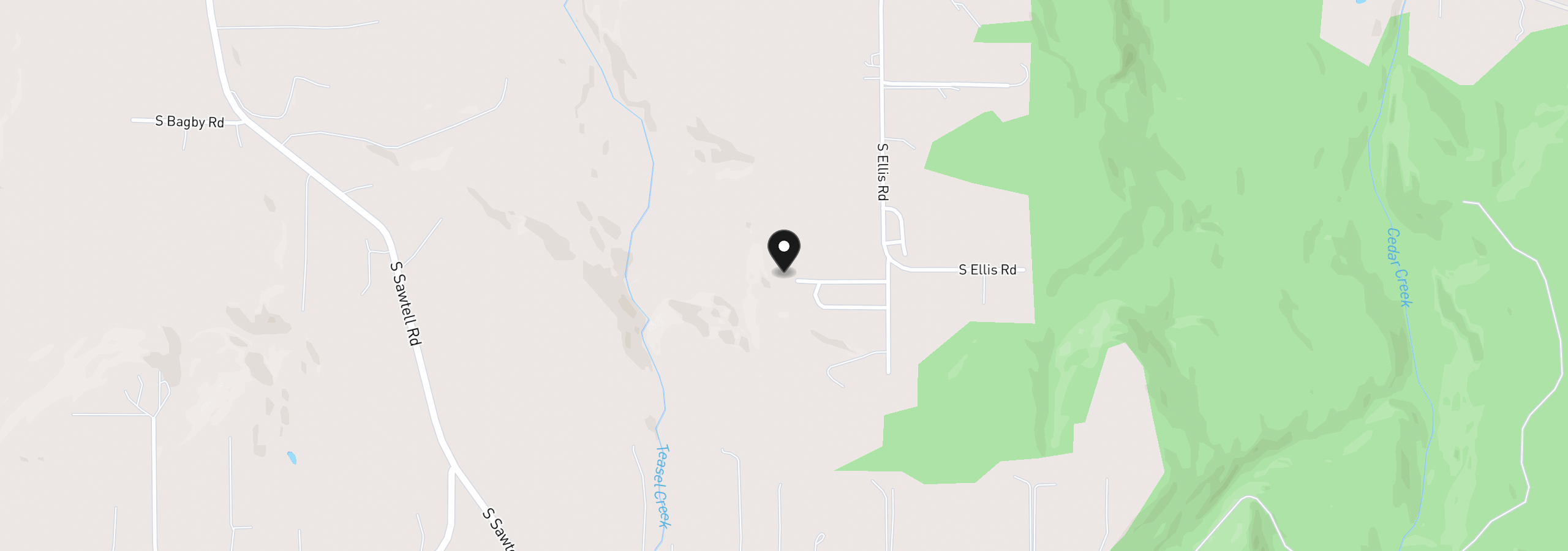 Map showing the location of 15609 S Fawn View Way, Molalla, OR 97038