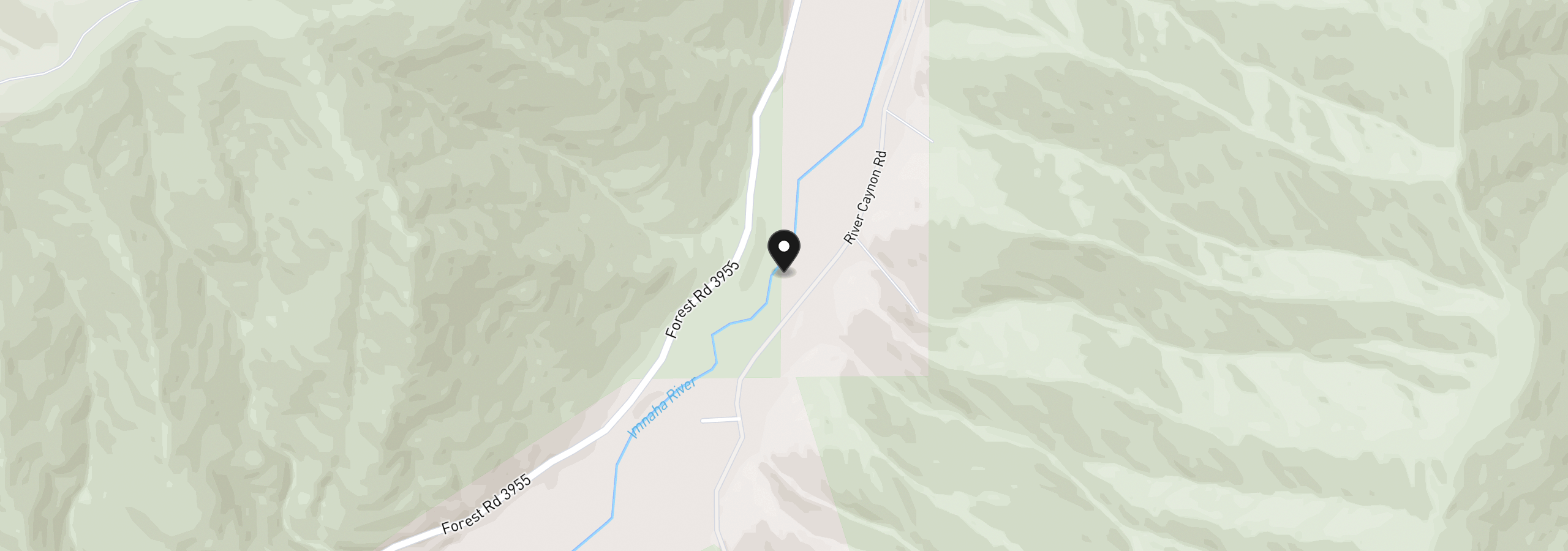 Map showing the location of River Canyon Rd, Imnaha, OR 97842