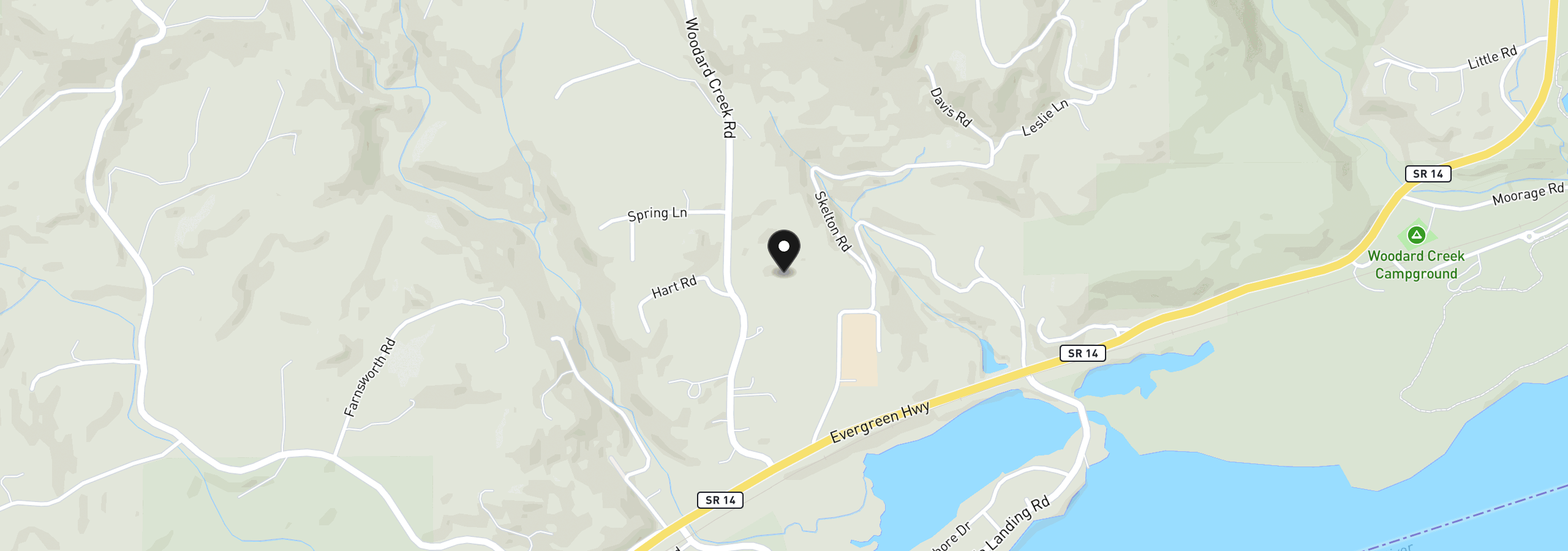 Map showing the location of 231 Butler Loop Rd, Stevenson, Wa 98648