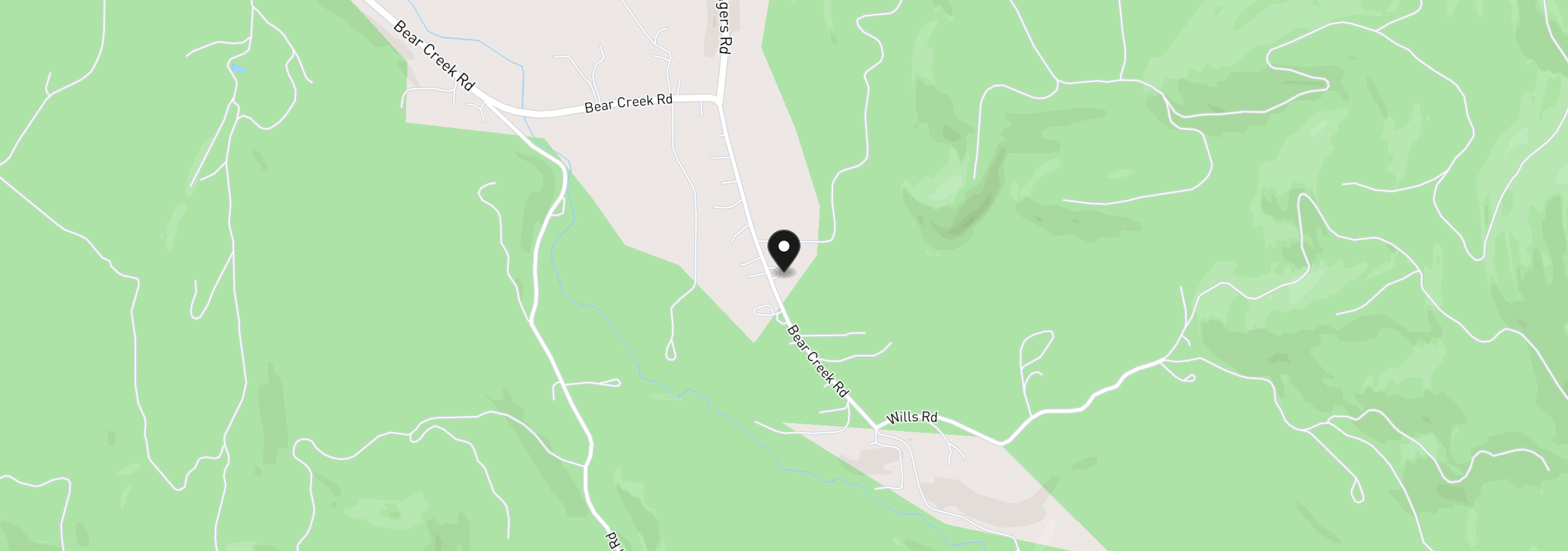 Map showing the location of 82155 Bear Creek Rd, Creswell, OR 97426