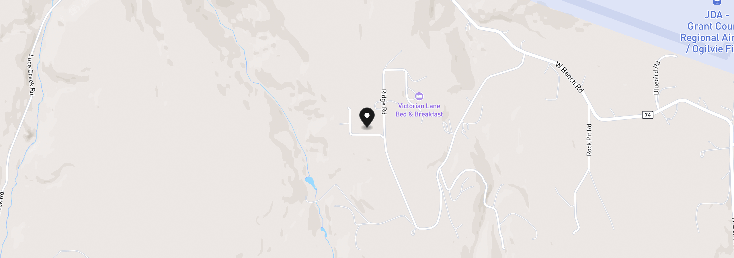 Map showing the location of 59591 High Ridge Ln, John Day, OR 97845
