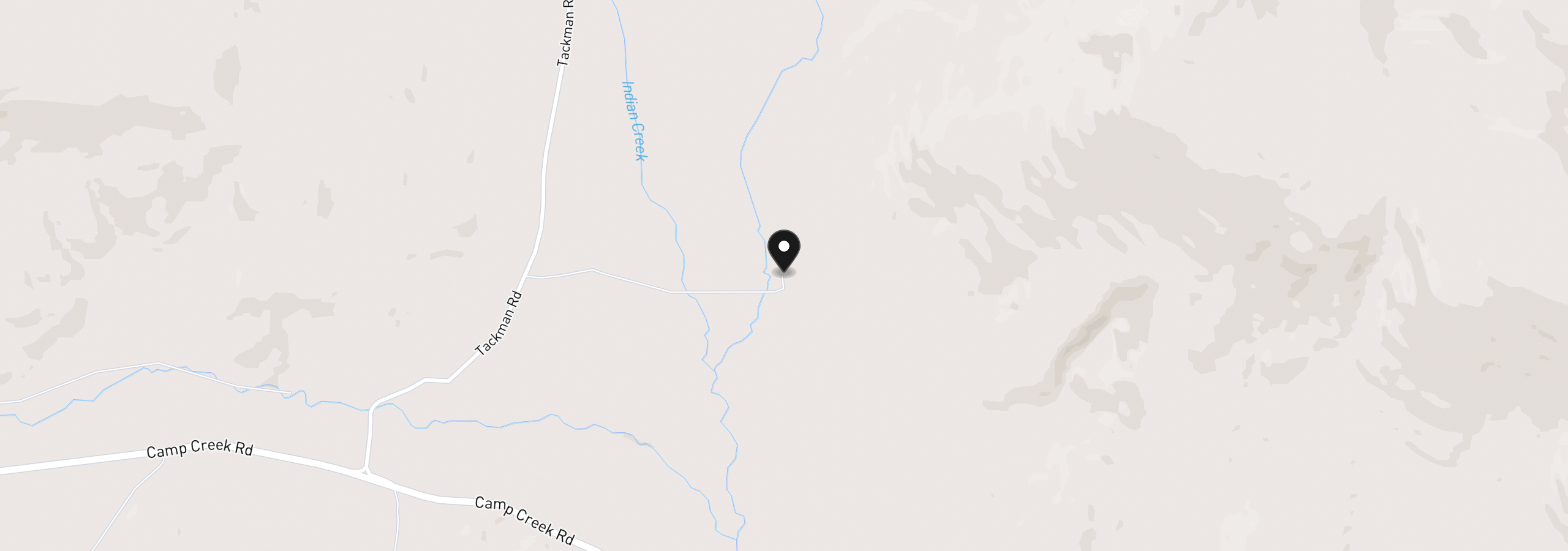 Map showing the location of 33800 SE Tackman Rd, Prineville, OR 97754