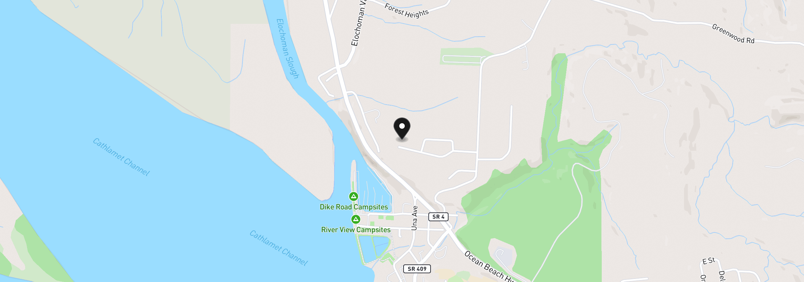 Map showing the location of 50 Sunnyfield Dr 3, Cathlamet, Wa 98612