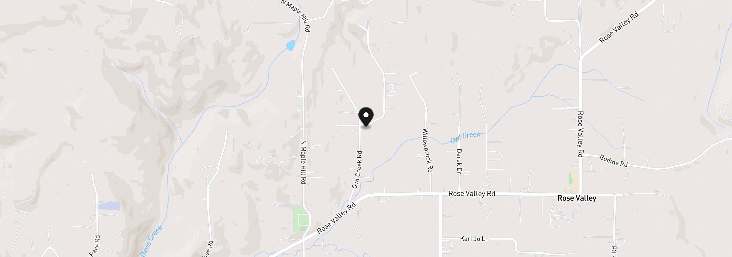 Map showing the location of 106 Owl Creek Ct, Kelso, Wa 98626