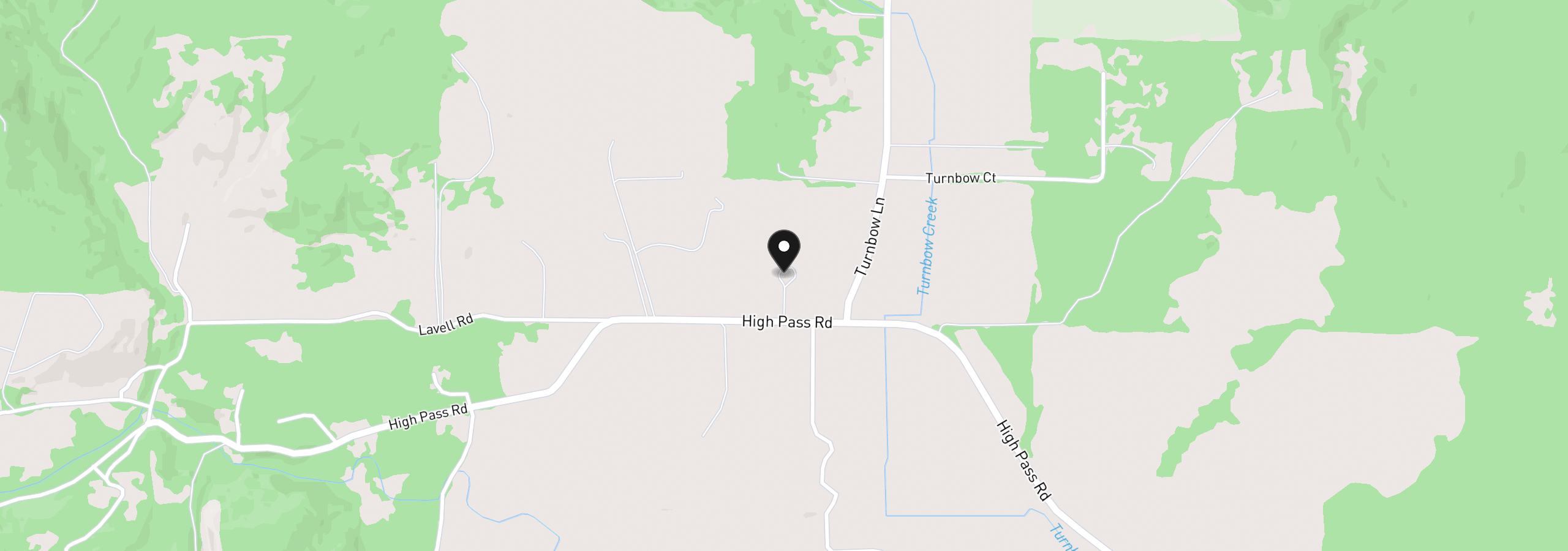 Map showing the location of 25357 High Pass Rd, Junction City, OR 97448
