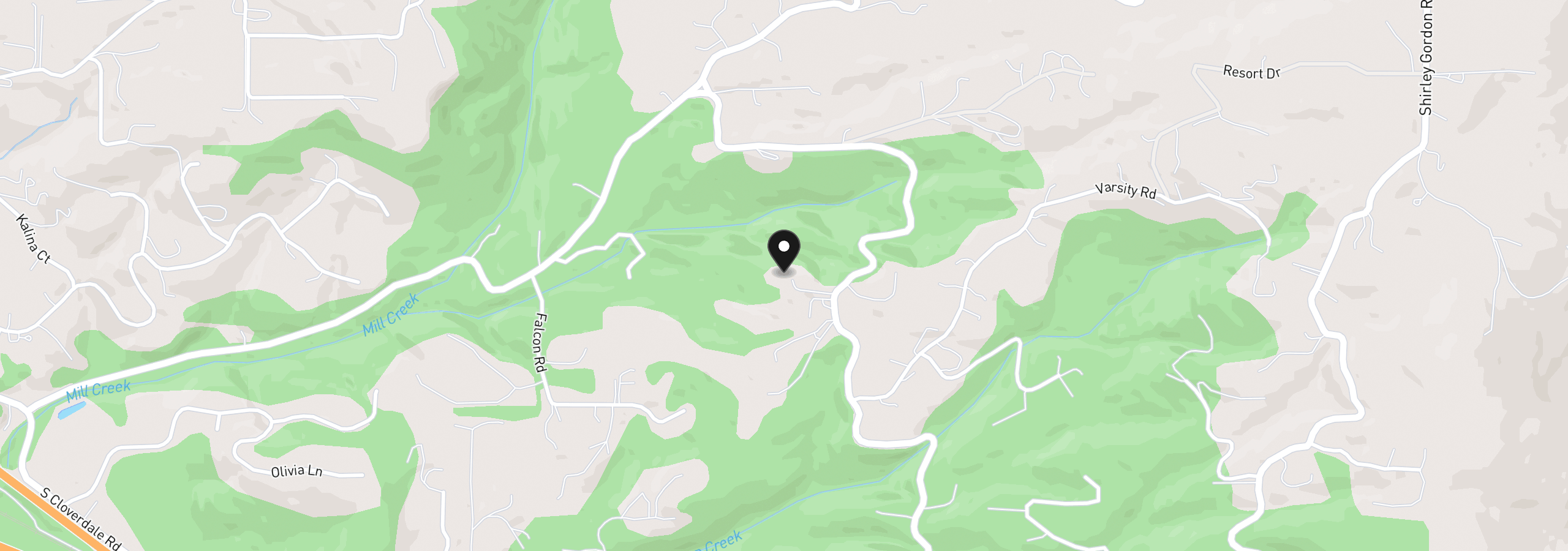 Map showing the location of 4955 Green Mountain Rd, Kalama, Wa 98625