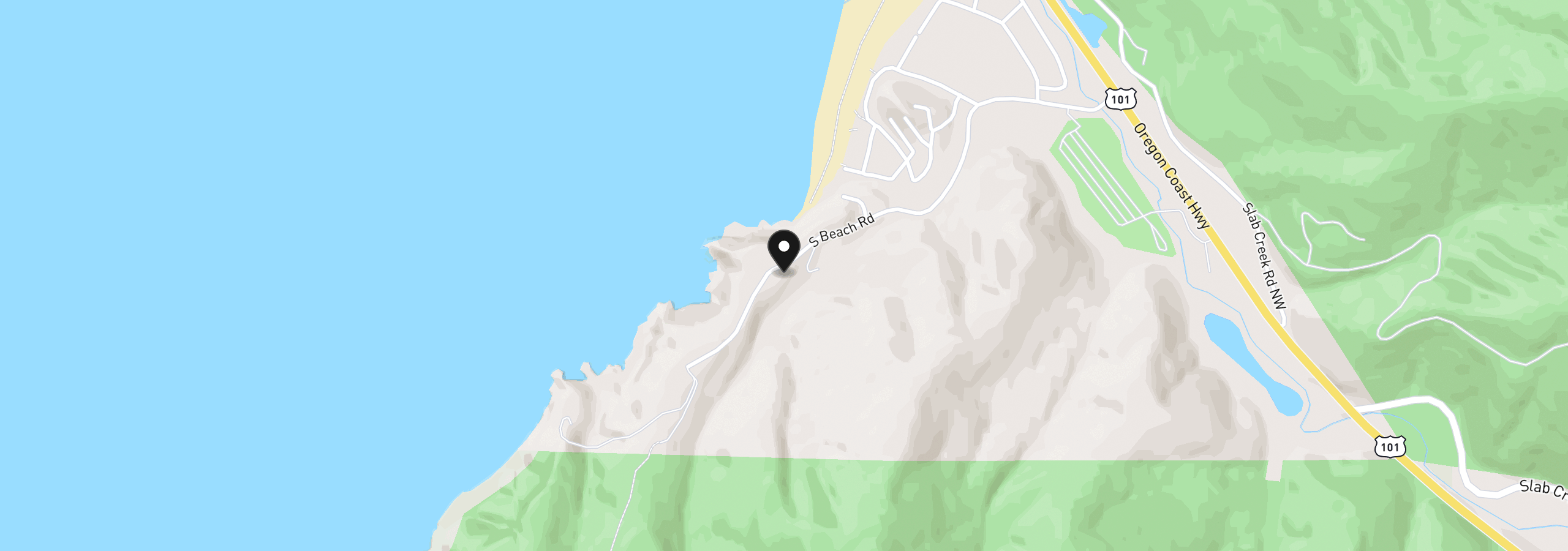Map showing the location of 50000 S Beach Rd, Neskowin, OR 97149
