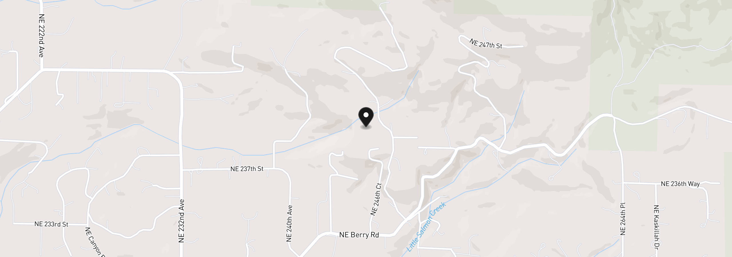 Map showing the location of 24020 NE Alvas Rd, Battle Ground, Wa 98604