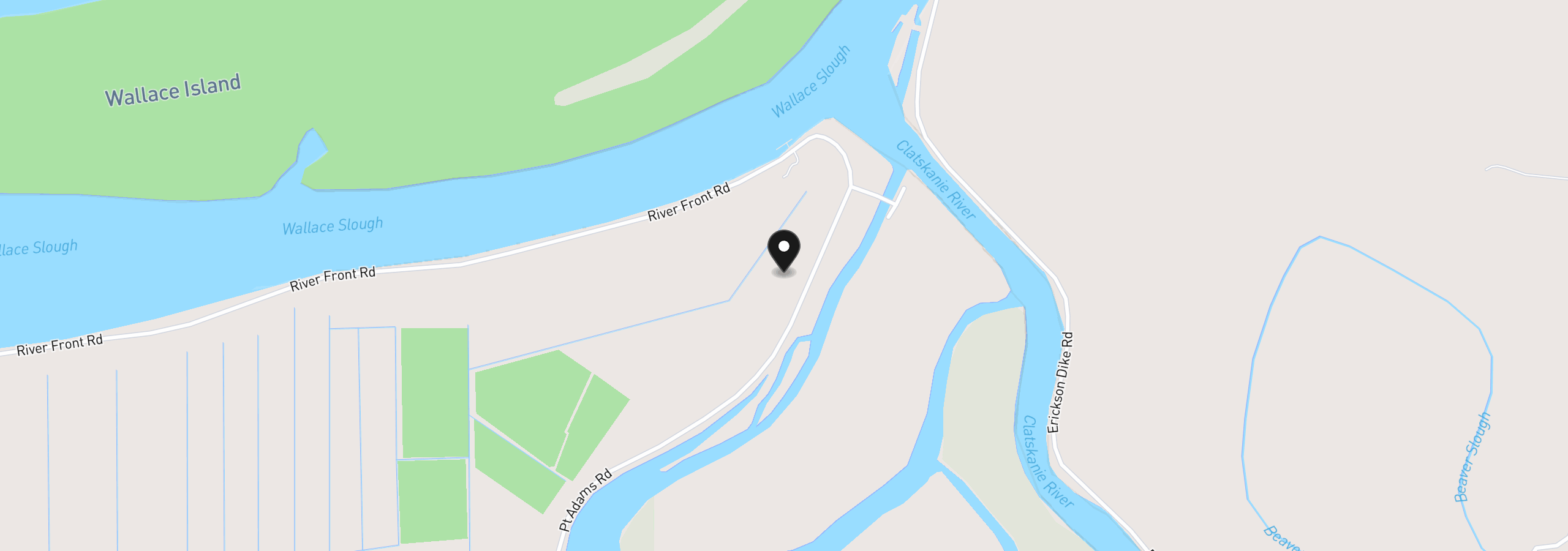 Map showing the location of 78527 Point Adams Rd, Clatskanie, OR 97016