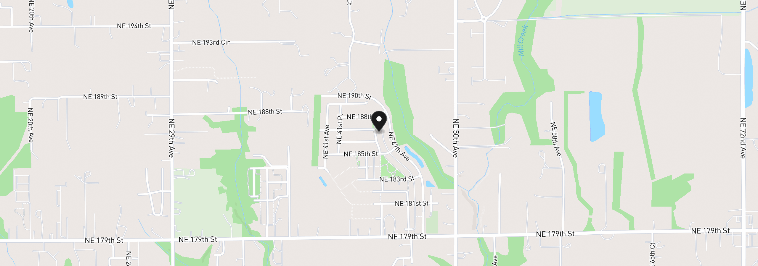Map showing the location of 18617 NE 44th Ave Lot 379, Vancouver, Wa 98686