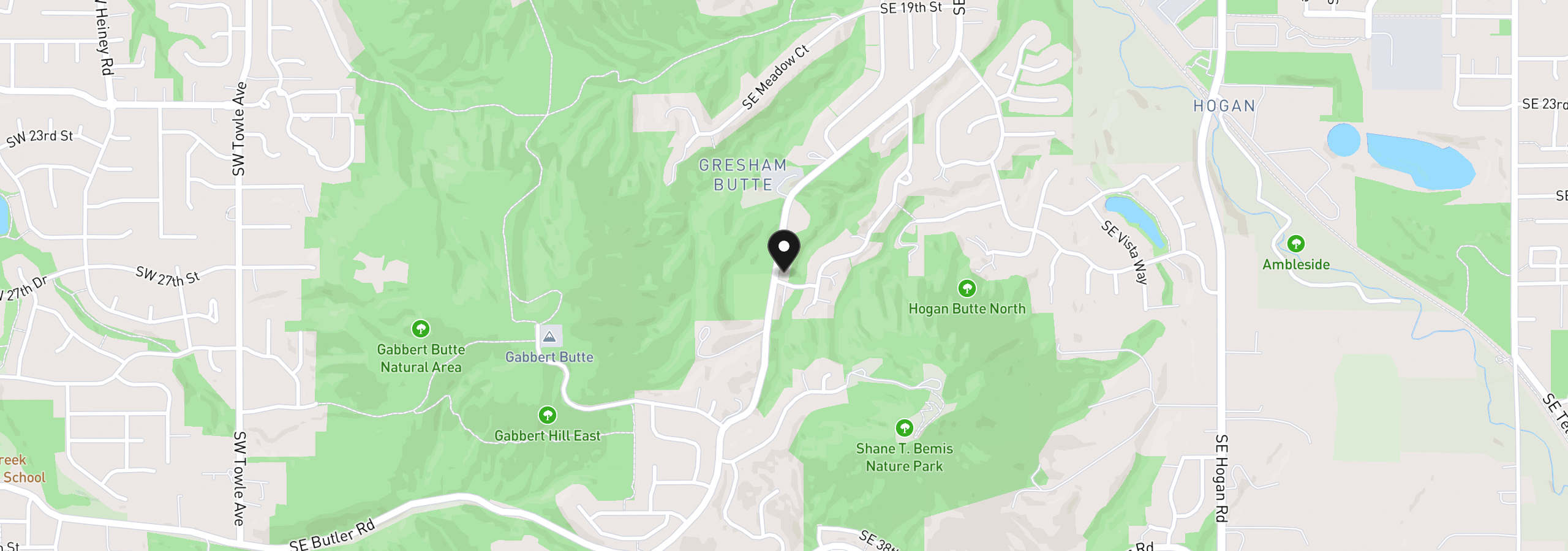 Map showing the location of 223 SE 29th St, Gresham, OR 97080