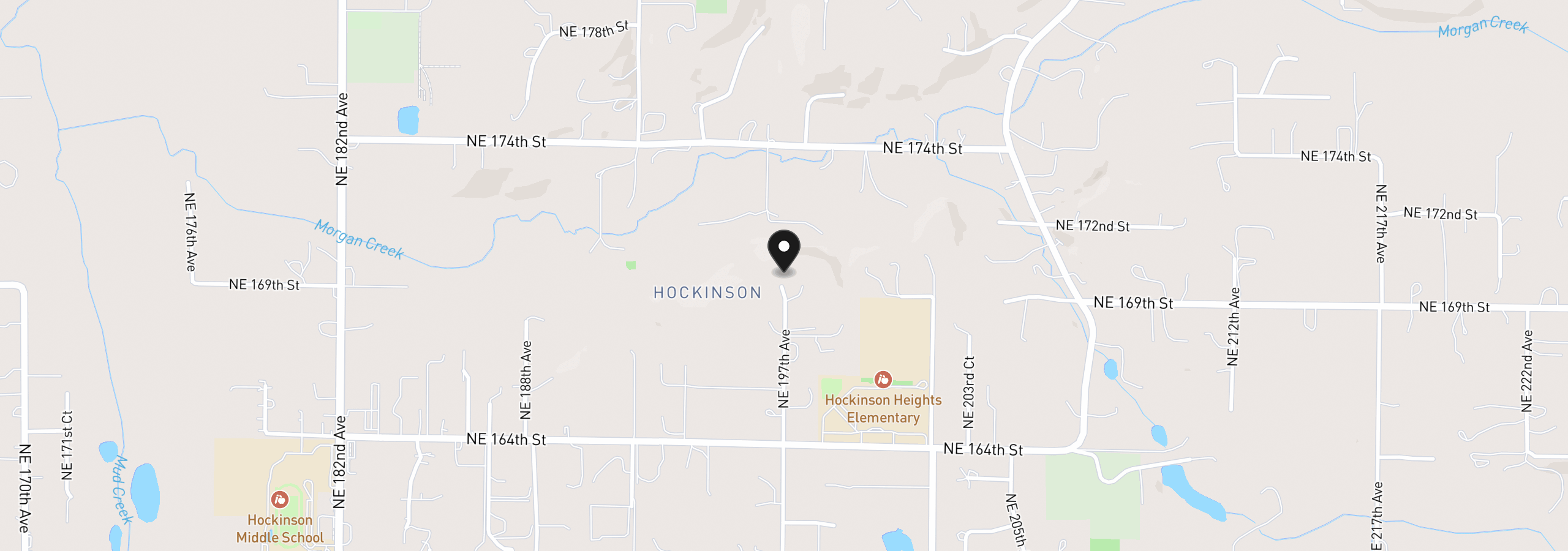 Map showing the location of 16906 NE 197th Ave, Brush Prairie, Wa 98606