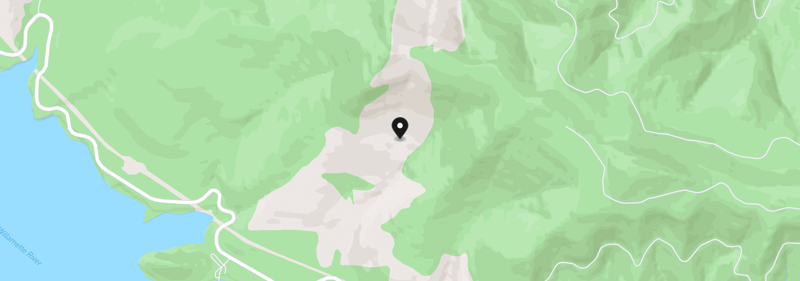 Map showing the location of W Boundary Rd, Lowell, OR 97452