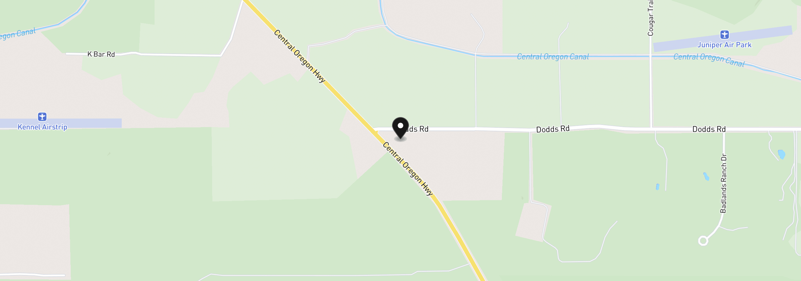 Map showing the location of 23669 Dodds Rd, Bend, OR 97701