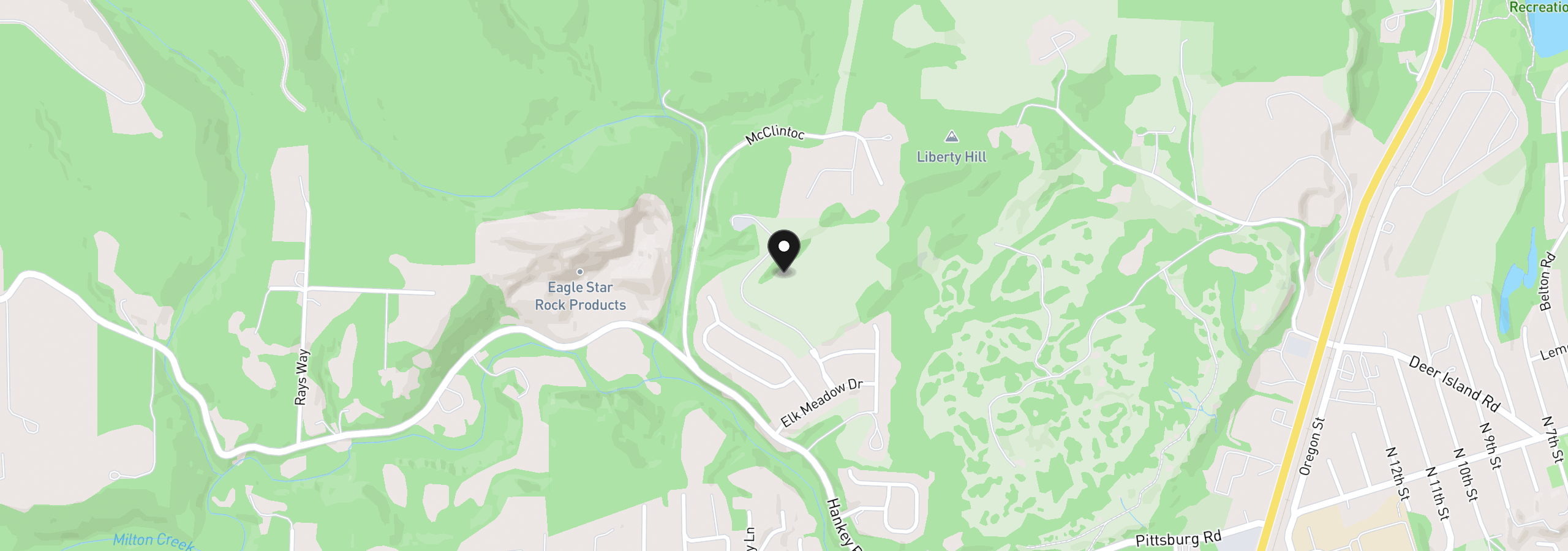 Map showing the location of Kestrel View Dr, St. Helens, OR 97051