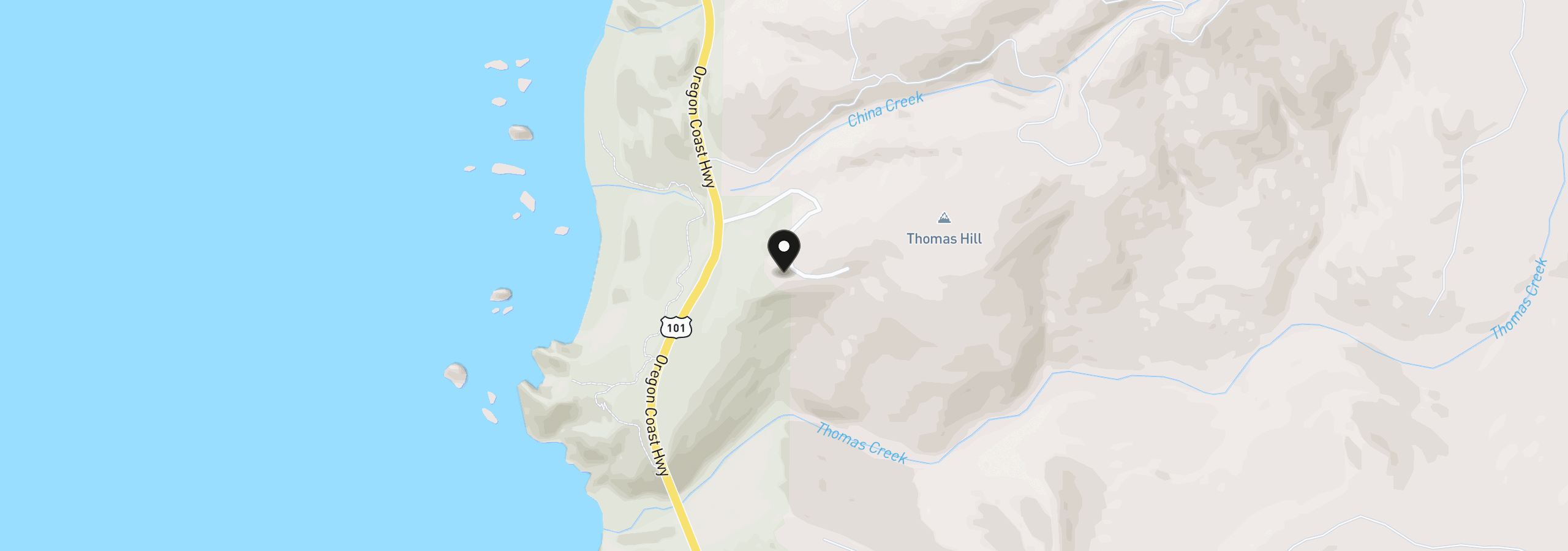 Map showing the location of 20934 Bridgeview Dr, Brookings, OR 97415