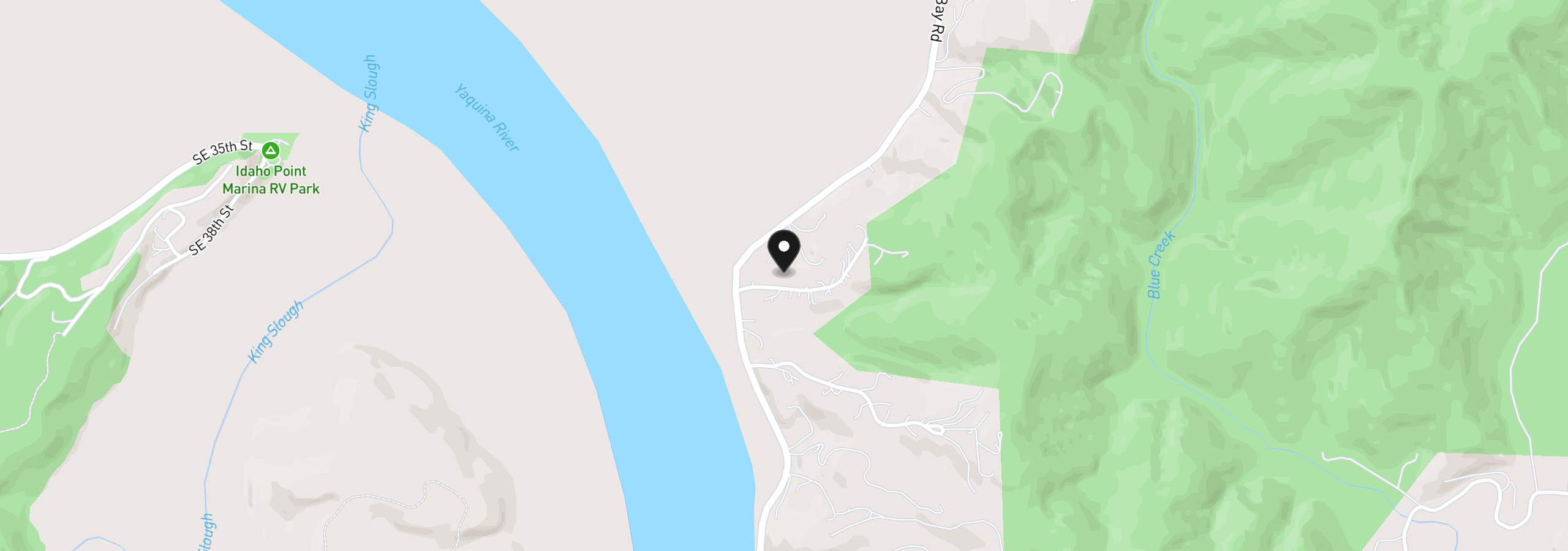 Map showing the location of 70 SE Yaquina View Dr, Newport, OR 97365