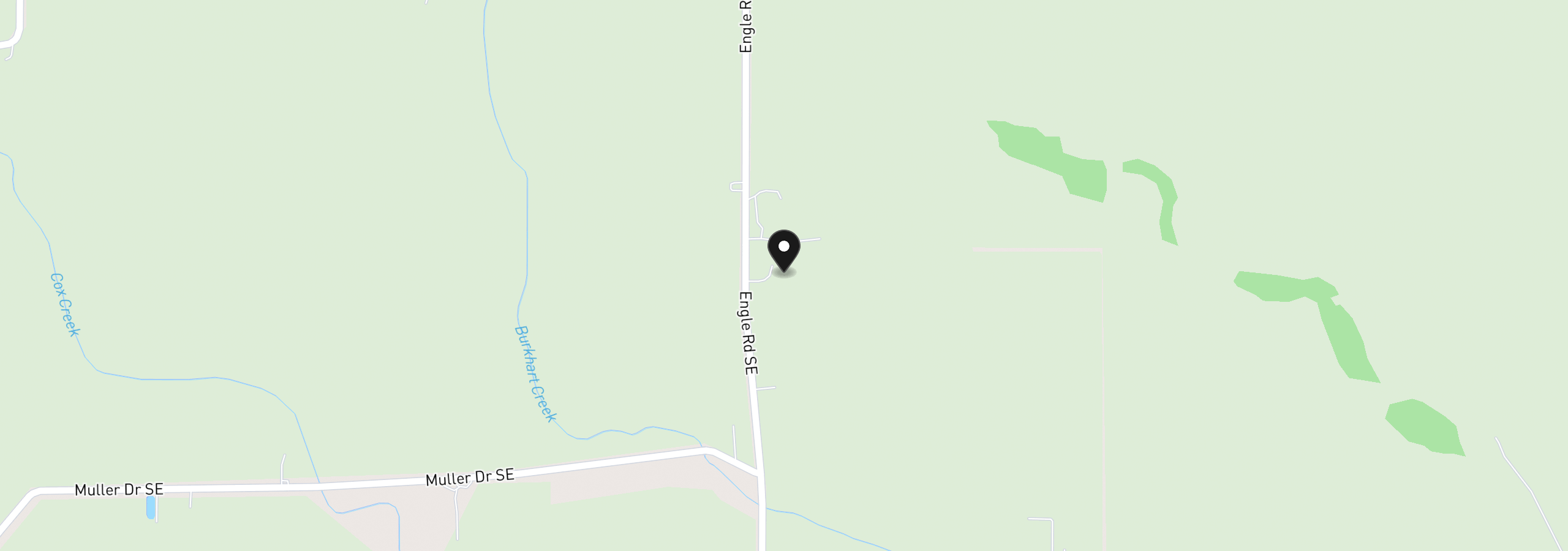 Map showing the location of 35725 Engle Rd, Albany, OR 97322