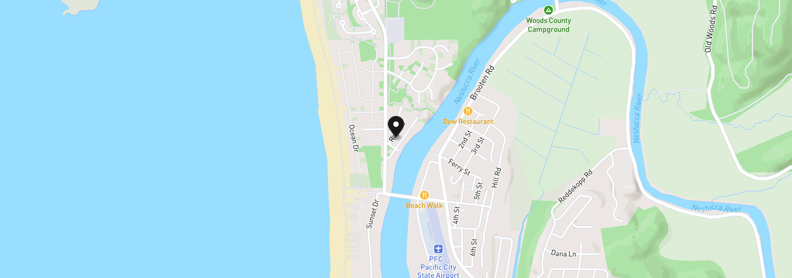 Map showing the location of 34690 Nestucca Blvd, Cloverdale, OR 97112