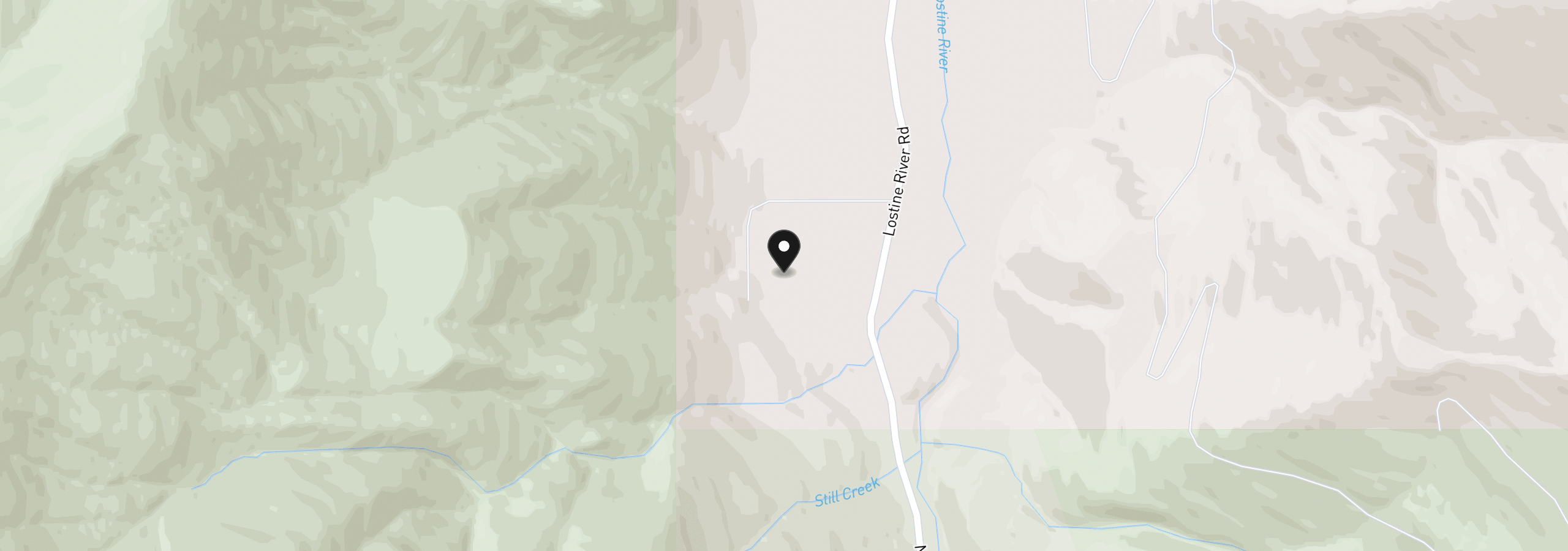 Map showing the location of 64277 Tamarack Rd, Lostine, OR 97857