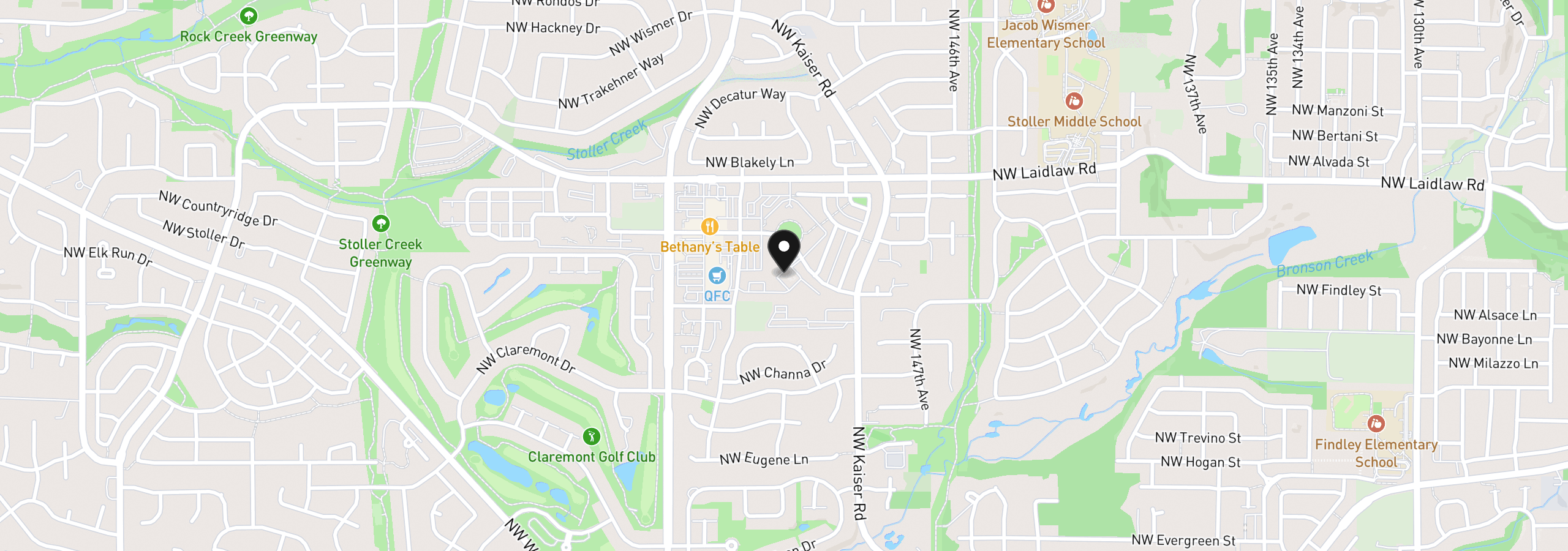 Map showing the location of 15052 NW Central Dr 901, Portland, OR 97229