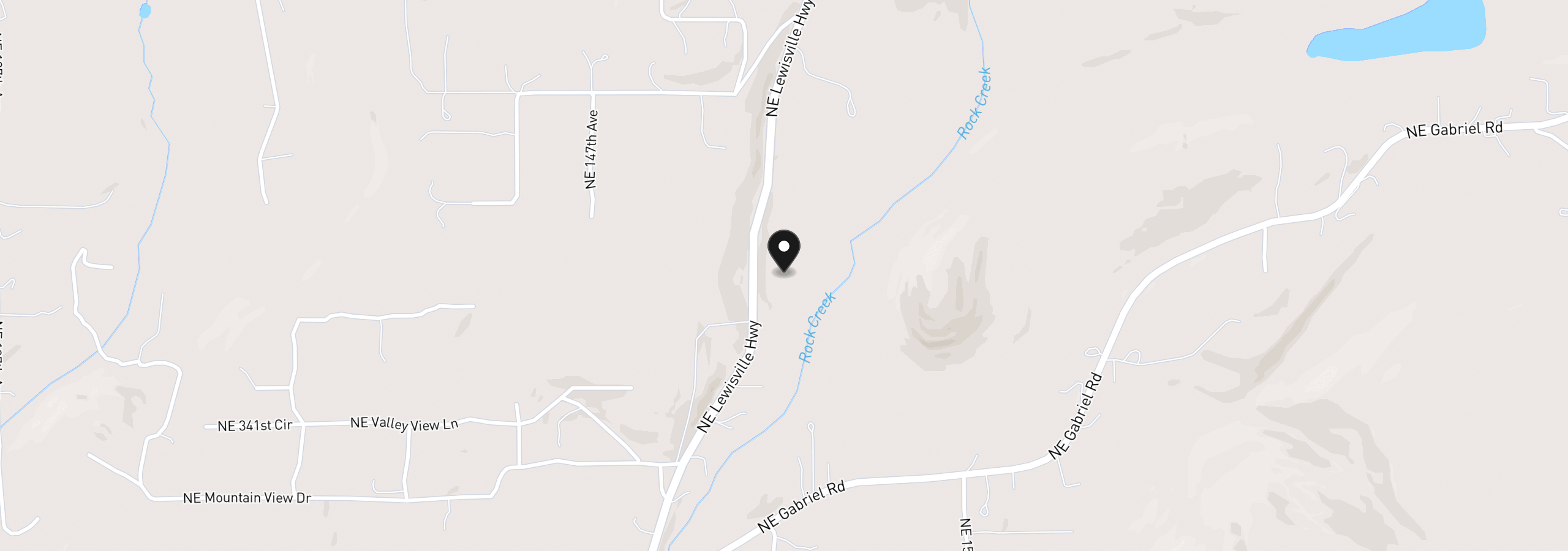 Map showing the location of 2 NE Lewisville Hwy, Yacolt, Wa 98675