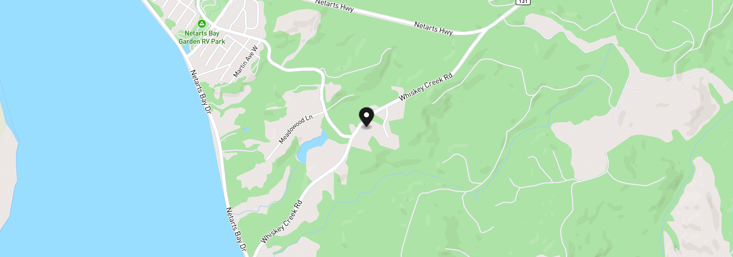 Map showing the location of 2775 Champagne Ln, Tillamook, OR 97141