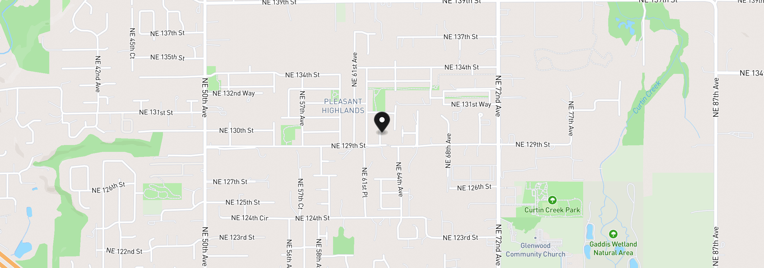 Map showing the location of 12919 NE 63rd Ave, Vancouver, Wa 98686