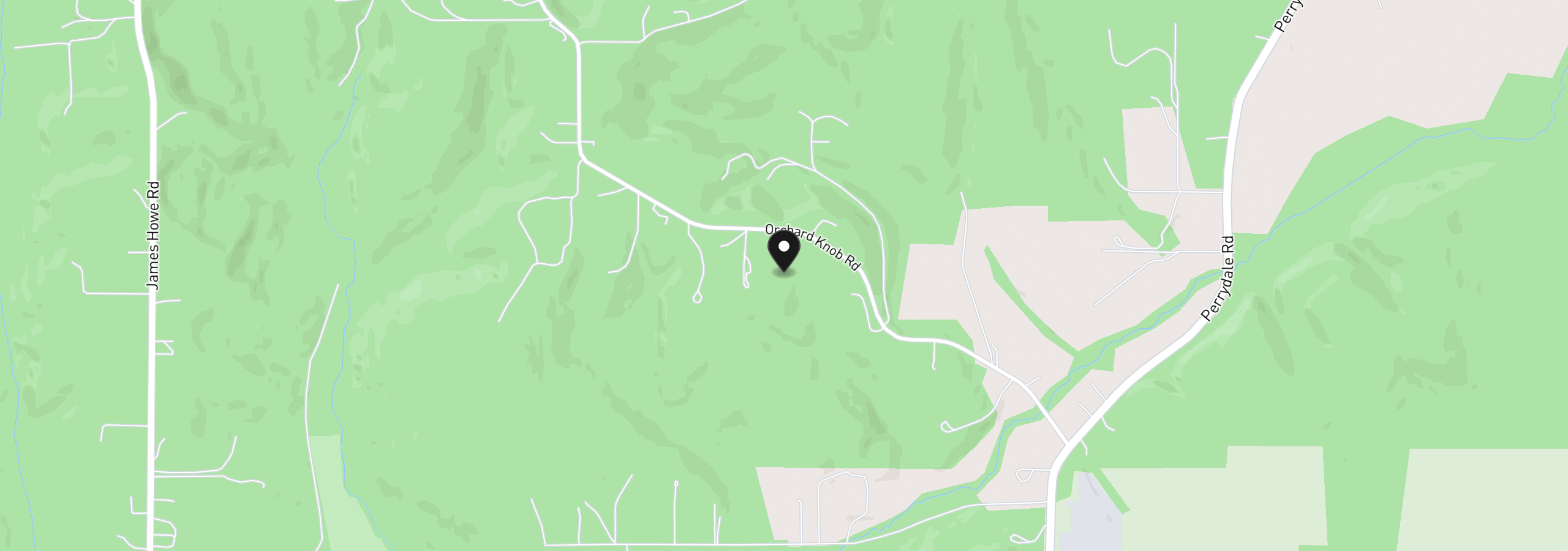 Map showing the location of Orchard Knob Rd, Dallas, OR 97338