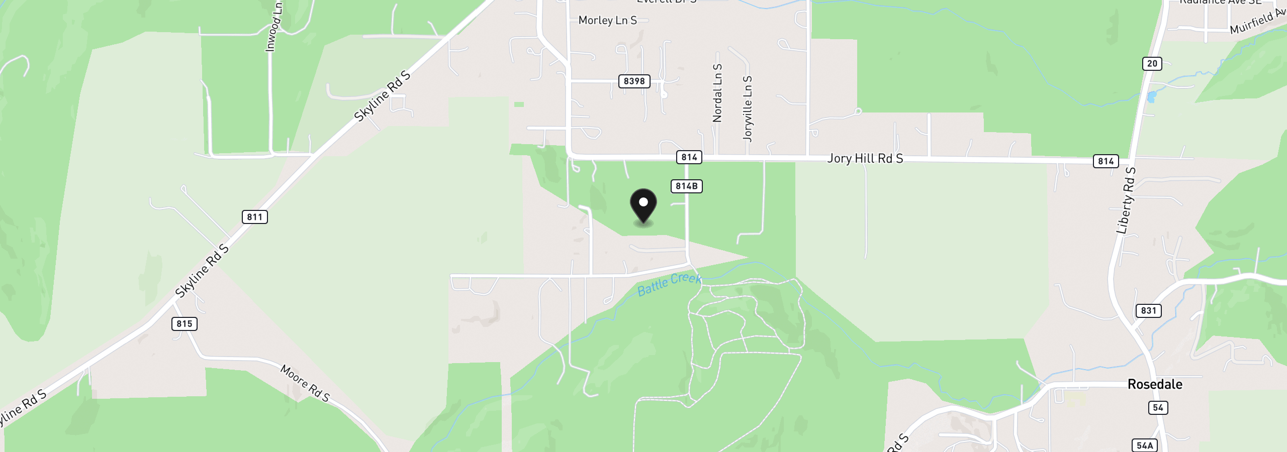 Map showing the location of 6695 Elmhurst Ave 3, Salem, OR 97306
