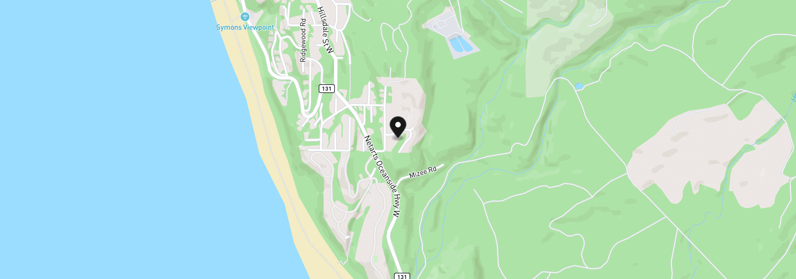 Map showing the location of Roaring Tides - Lot 4, Oceanside, OR 97134