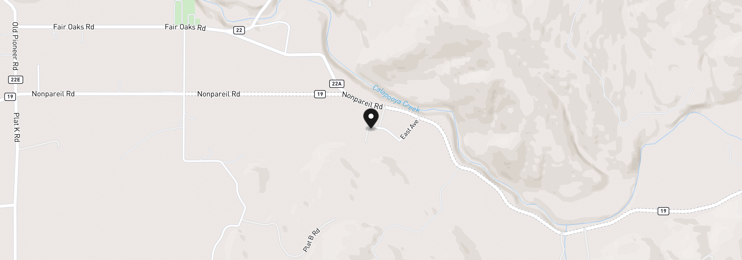 Map showing the location of 226 South Ave, Sutherlin, OR 97479