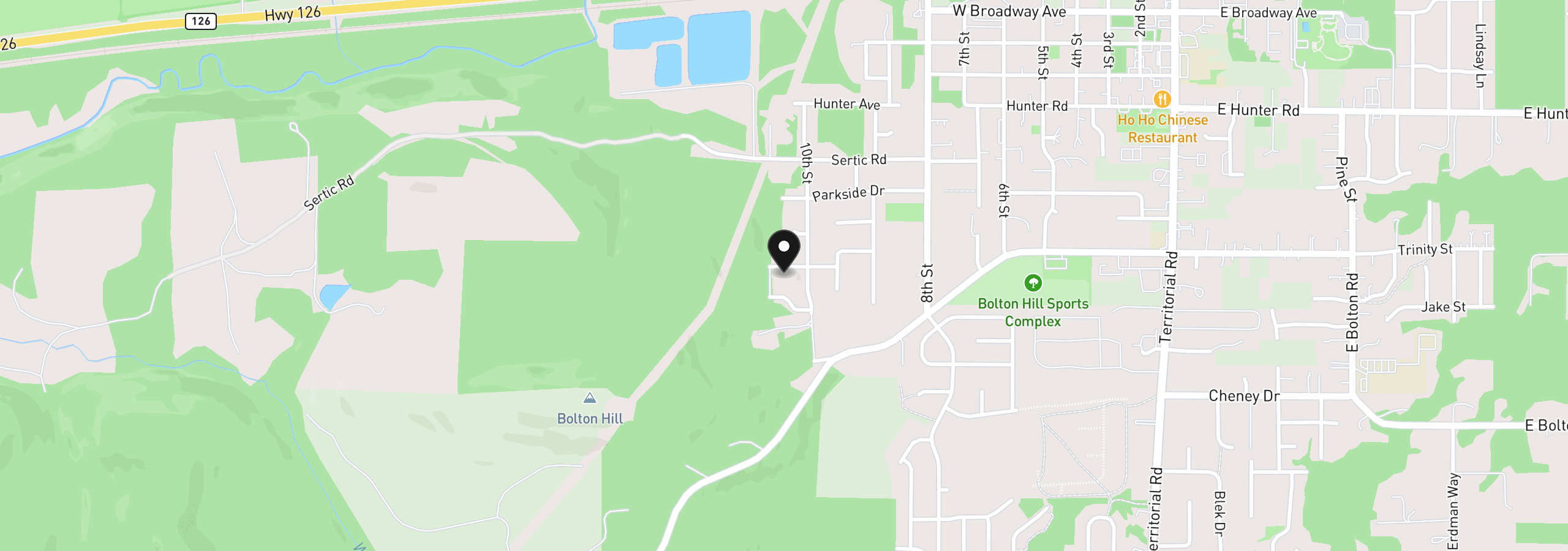 Map showing the location of Lot 13 Aspen Heights, Veneta, OR 97487