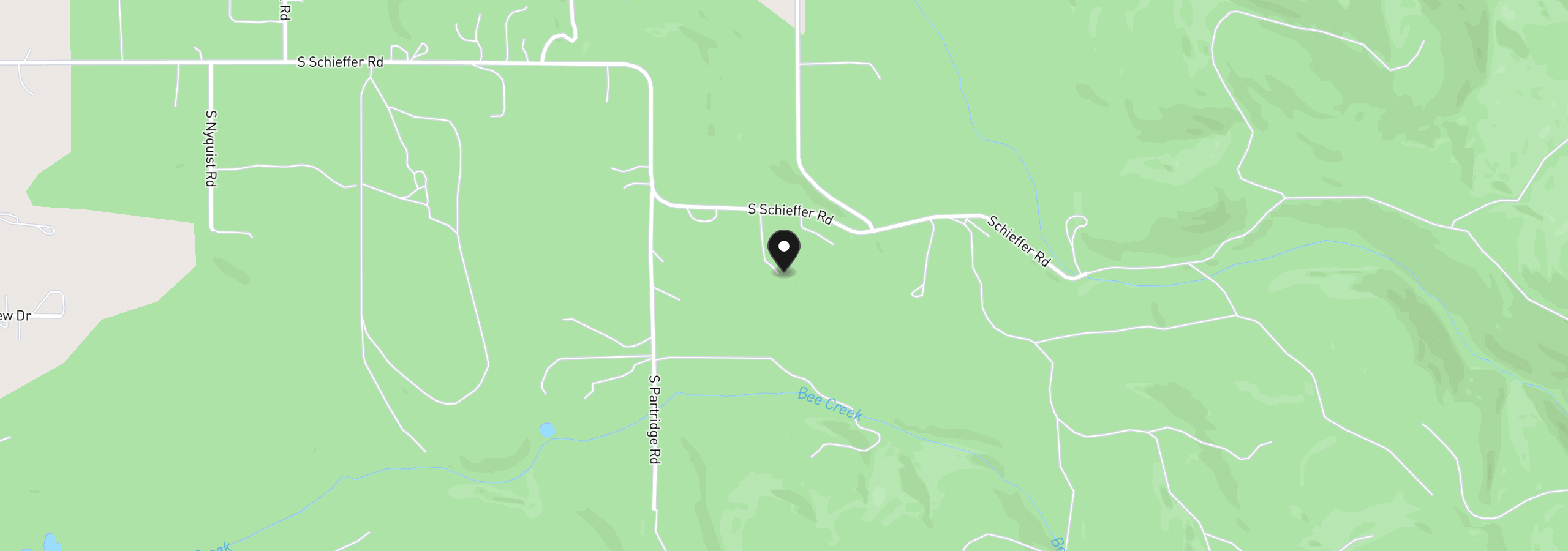 Map showing the location of 23456 S Schieffer Rd, Colton, OR 97017